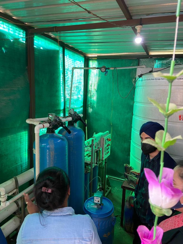 Inside a water filtration plant