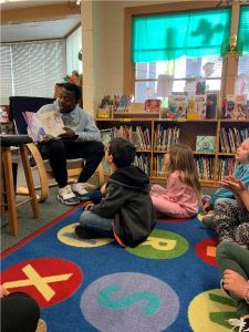 A DiversiReads classroom reading day